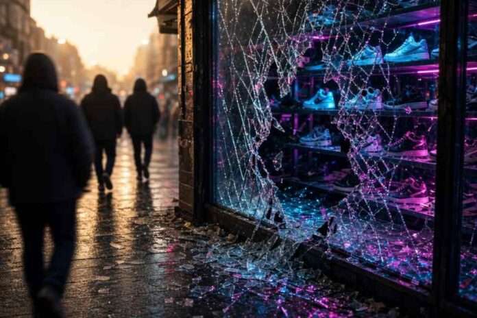 Chi non compra non è nessuno i nessuno hanno sfondato le vetrine