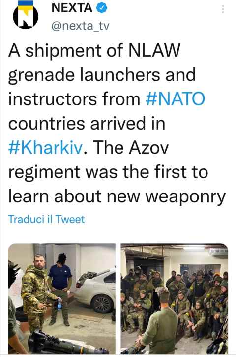 Da Nexta la NATO sta addestrando paramilitari nazisti in Ucraina