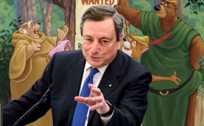 Draghi, stop alla tassa di successione: il Robin Hood al contrario