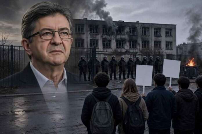 Francia, 2000 fermi e un colpevole già pronto indicato dai giornali dei miliardari Melenchon