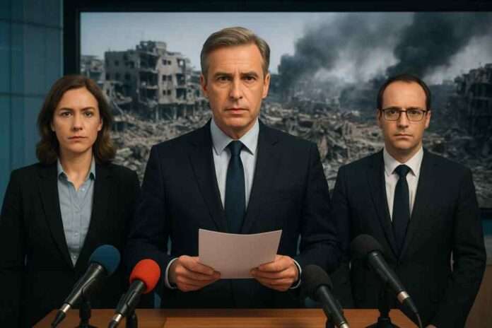 I guardiani della menzogna propaganda e impunità nell’era del genocidio mediatico-min