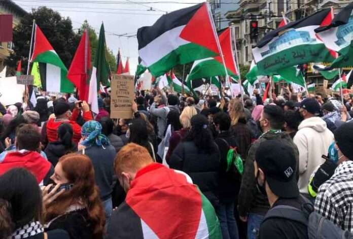 La sinistra censurata se solidarizza con Gaza: alle tv piacciono no mask e fascisti?