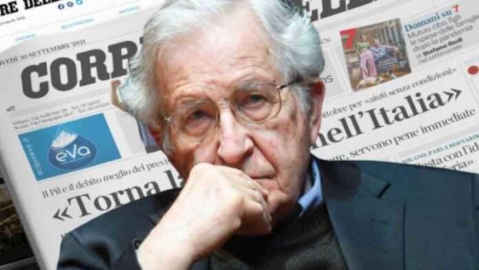 Noam Chomsky e quel titolo furbo del Corriere che distoglie delle sue parole