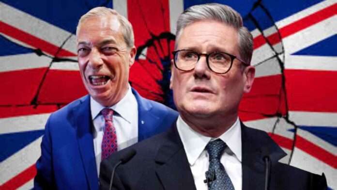 Regno Unito, l'ombra di Farage cresce sulle macerie di Starmer