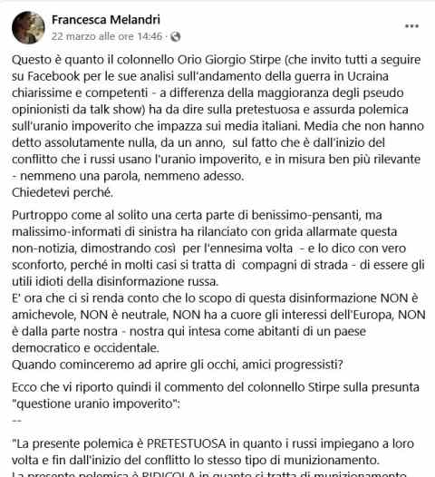 Uranio impoverito, oggi su Rieducational Channel