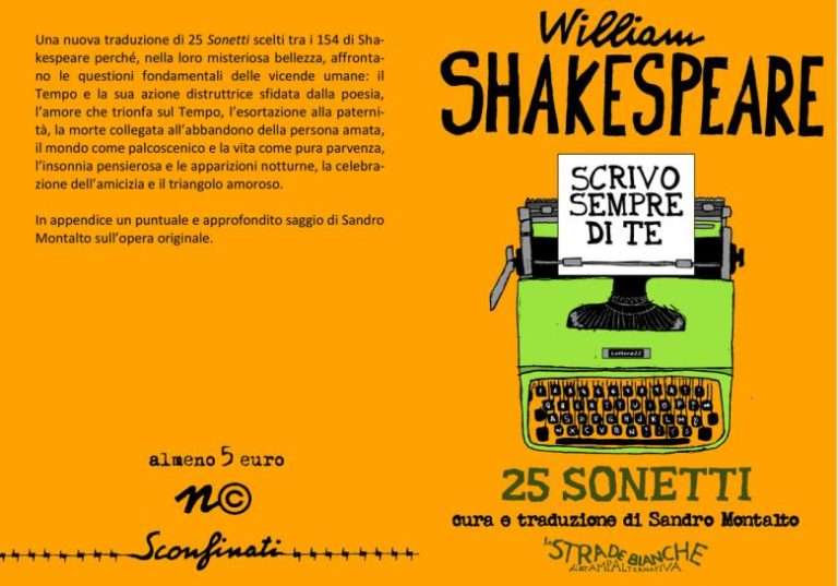 William Shakespear, Scrivo sempre di te, 25 sonetti