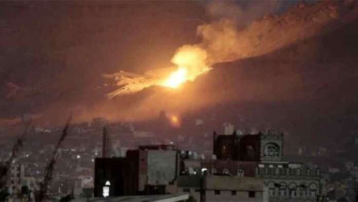 pioggia di bombe sullo yemen