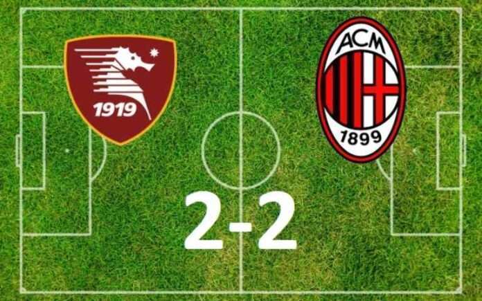 Pioli stecca all'Arechi, Salernitana-Milan 2-2, il Pagelllone